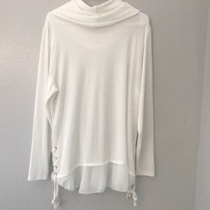 Belle by belldini long sleeves white top  …